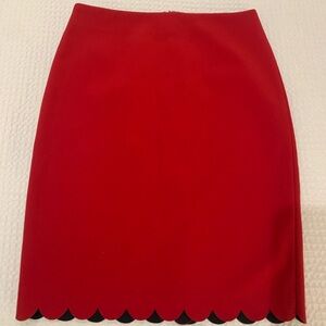 Banana Republic Pencil Skirt with Scallop Detail